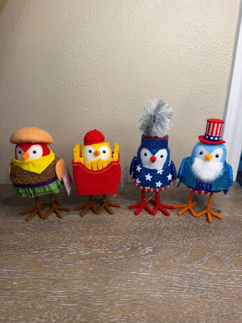 Target Featherly Friends Summer 2026 SET OF 4 Food + Fourth of July Birds